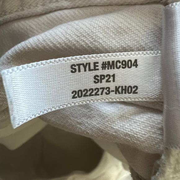 Madewell Cutoff Denim Shorts Relaxed in Tile White Size 27 - Picture 11 of 11